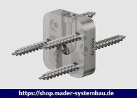 Eurotec Magnus XS 30 x 30 mm; Im Set á 40  = 20 Verbinder im Set à 20 Verbinder, inkl. Schrauben VE:20