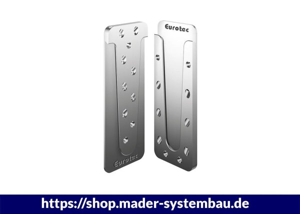 Eurotec Magnus L 110 x 260 mm; Im Set á 8 = 4 Verbinder im Set à 4 Verbinder, inkl. Schrauben VE:4