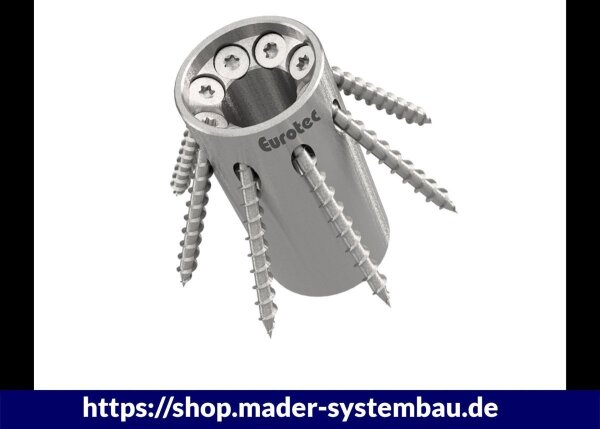 Eurotec Hebefix Ø40mm Zink Nickel inkl. Schrauben 6,0 x 60 mm  VE:4