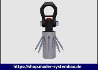Eurotec Hebefix Ø40mm Zink Nickel inkl. Schrauben 6,0 x 60 mm  VE:4