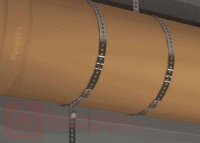 Eurotec Montagelochband verzinkt 10m Rolle Breite x Stärke(mm) 12 x 0,75 Loch: Ø5,0mm VE:5