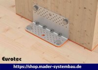 Eurotec SonoTec Winkelentkopplung 6x70x230 mm für Scherwinkel HH flach VE:5