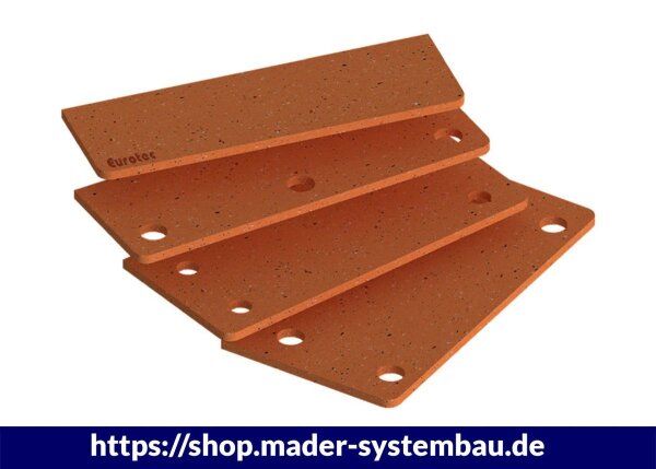Eurotec SonoTec Winkelentkopplung 6x100x230 mm für Scherwinkel HB flach VE:5