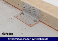 Eurotec SonoTec Winkelentkopplung 6x100x230 mm für Scherwinkel HB flach VE:5
