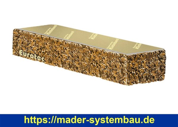 Eurotec Kork-Pad für Alu-Funktionsleiste DiLo 28 x 17 x 90 mm (B x H x L) VE:100