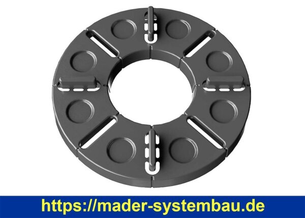 Eurotec Plattenlager; PP Ø 120 x 18/10 mm VE:50