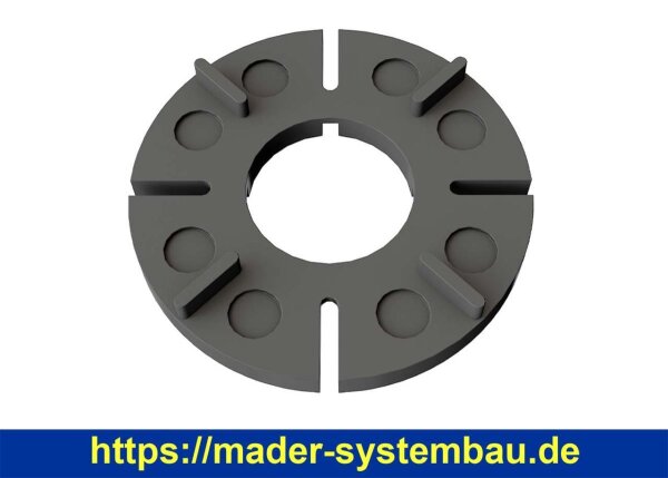 Eurotec Plattenlager; EPDM  Ø 120 x 18/10 mm VE:45