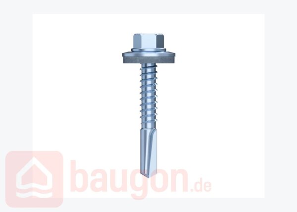 Eurotec BiGHTY-Bohrschraube Sechskant; Edelstahl gehärtet; SW8; Bohrleistung: 12 mm 5,5 x 38 mm VE:500