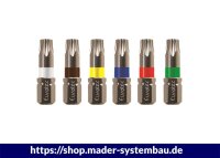 Eurotec Bit-Set 25 mm; TX 30 rot VE:10