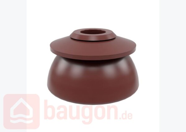 Eurotec EPDM Glockendichtung universell; A2; RAL3009 sienna-rot  VE:100