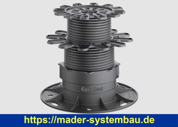 Eurotec Verstellfuß PRO XL Aufbauhöhe: 74 - 168 mm VE:10