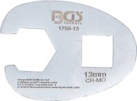 Hahnenfußschlüssel | Antrieb Innenvierkant 10 mm (3/8") | SW 13 mm