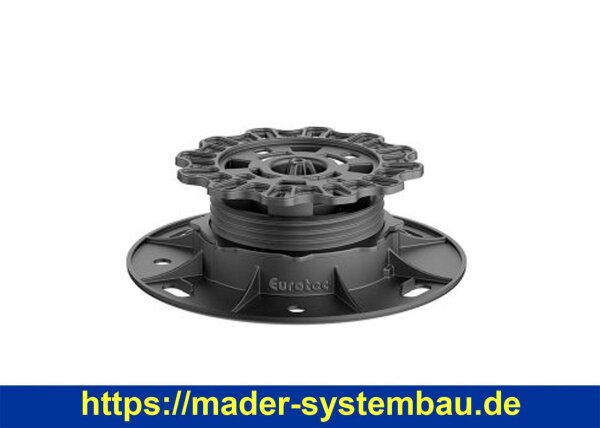 Eurotec Verstellfuß PRO XS Aufbauhöhe: 22 - 30 mm; inklusive L-/Stein-Adapter VE:20