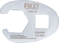 Hahnenfußschlüssel | Antrieb Innenvierkant 10 mm (3/8") | SW 16 mm