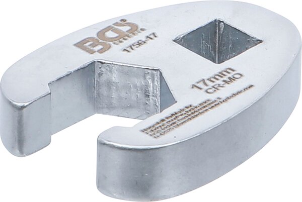 Hahnenfußschlüssel | Antrieb Innenvierkant 10 mm (3/8") | SW 17 mm