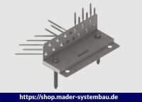 Eurotec Druckplatte Schwerwinkel HB flach 230 x 48 x 12 mm VE:1