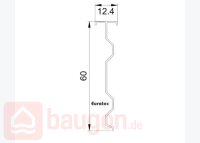 Eurotec Alu-Wandanschlussschiene 60 x 12,4 x 3000 mm  (B x H x L) VE:1