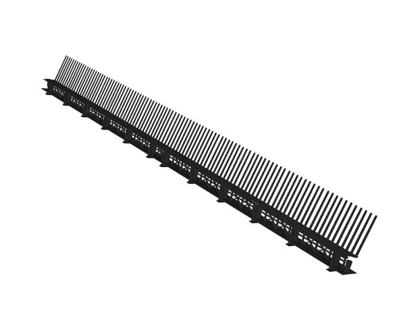 Eurotec Traufenlüftungselement schwarz 85 mm x 1 m VE:50