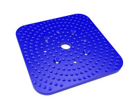 Eurotec Justierklotz blau 10t  100 x 100 x 5 (L x B x H)...