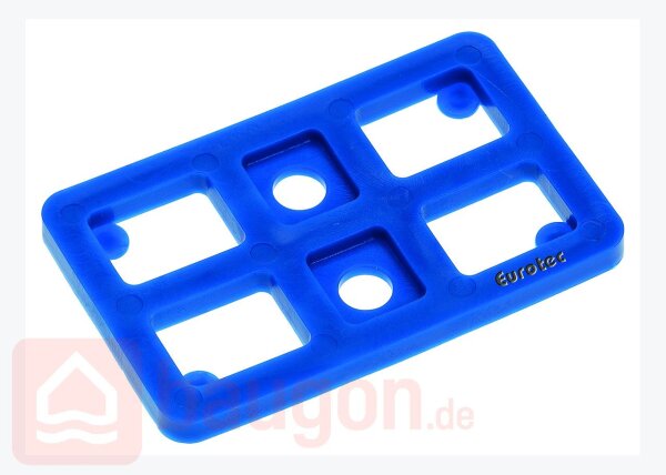 Eurotec Justierklotz rot 80 x 50 x 2 (L x B x H) VE:500