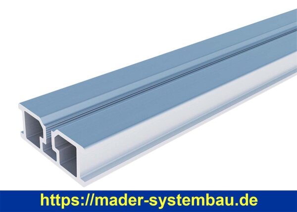 Eurotec TERRA Alu-Systemprofil H15 39 x 15 x 1,65 x 4000 mm VE:1