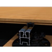 Eurotec TERRA Alu-Systemprofil H50 schwarz 39 x 50 x 1,80 x 4000 mm  RAL 9005 VE:1