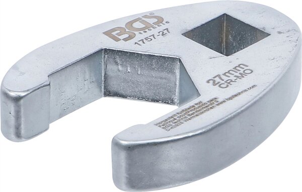 Hahnenfußschlüssel | Antrieb Innenvierkant 12,5 mm (1/2") | SW 27 mm