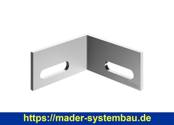 Eurotec Eckverbinder Eveco; inkl. Bohrschrauben 40 x 19 x 40 mm (B x H x L) VE:10