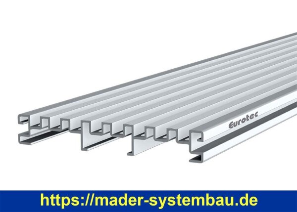 Eurotec Alu-Drainagerost DrainTec 21 x 140 x 4000 mm (B x H x L) VE:1