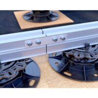 Eurotec Profilverbinder Set Terrassenrand 2 Profilverbinder; 8 Schrauben 4,8 x 25 mm VE:2