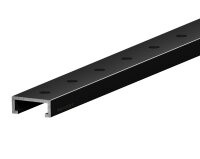 Eurotec CoverFix Fassadenschiene; schwarz RAL9005 20 x 8...