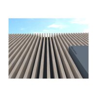 Eurotec CoverFix Fassadenschiene; schwarz RAL9005 20 x 8...