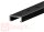Eurotec CoverFix Fassadenschiene; schwarz RAL9005 20 x 8 x 800 mm  (B x H x L) VE:1
