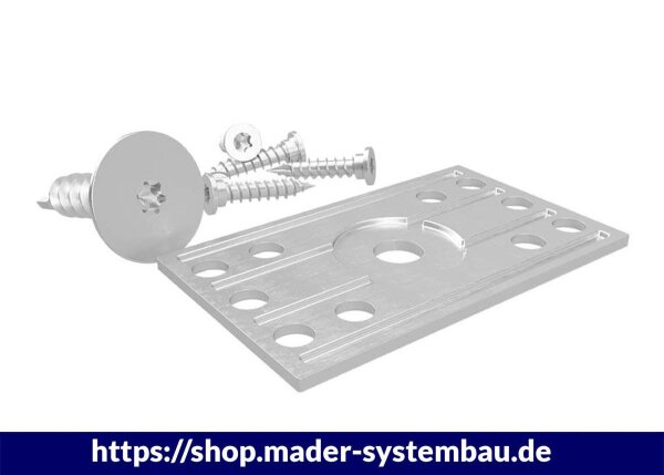 Eurotec Flechtzaunbeschlag; Edelstahl A2; Set inkl. Schrauben 40 x 65 mm VE:4