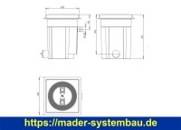 OKU Wasserstandsregler mechanisch quadrat. Deckel