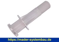 OKU Wanddurchführung poolseitig 2" IG Rohranschluss Klebestutzen Ø 63 mm,  Klebemuffe 50 mm,  L 30 cm