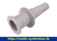 OKU Wanddurchführung poolseitig 2" IG Rohranschluss Klebestutzen Ø 63 mm,  Klebemuffe 50 mm,  L 30 cm