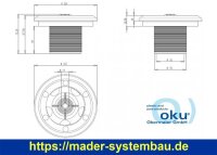 OKU Einlaufdüse 2" AG gem. EU-Norm 13451-1/4.8.3.