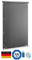 OKU OKU-Absorber schwarz mit 2 Anschlußstutzen Ø 25 mm und einseitig integriertem Sammelrohr Ø 40 mm