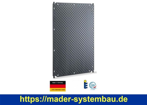 OKU OKU-Absorber schwarz mit 4 Anschlußstutzen Ø 25 mm