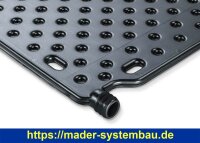 OKU OKU-Absorber schwarz mit 4 Anschlußstutzen...