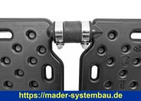OKU OKU-Absorber schwarz mit 4 Anschlußstutzen Ø 25 mm