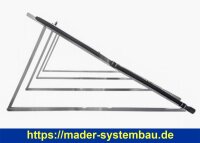 OKU Aufständerung für 6 OKU-Absorber 4 x Nr. 1000 und 2 x Nr. 1001,