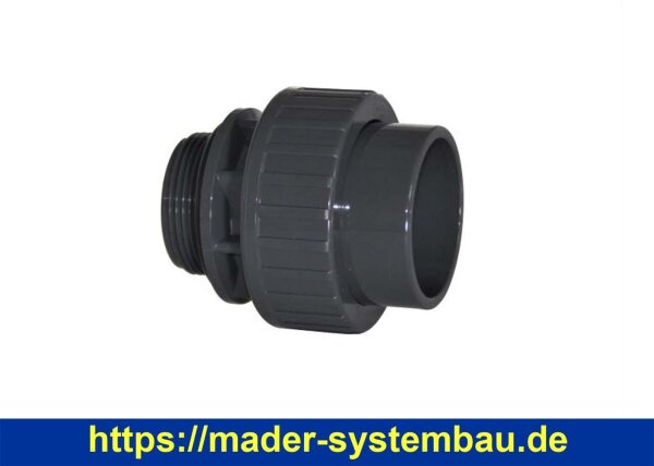 OKU Übergangsverschraubung Ø 63 mm x 2" AG Außengewinde mit O-Ring