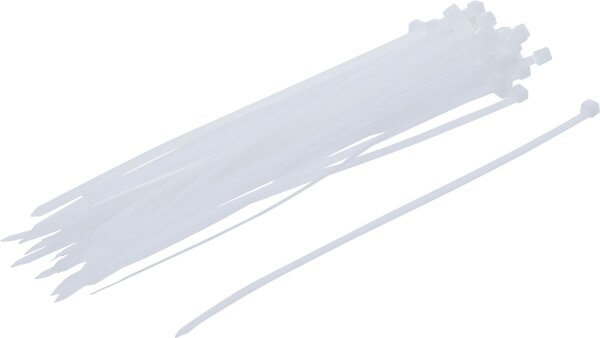 Kabelbinder-Sortiment | weiß | 4,8 x 250 mm | 50-tlg.