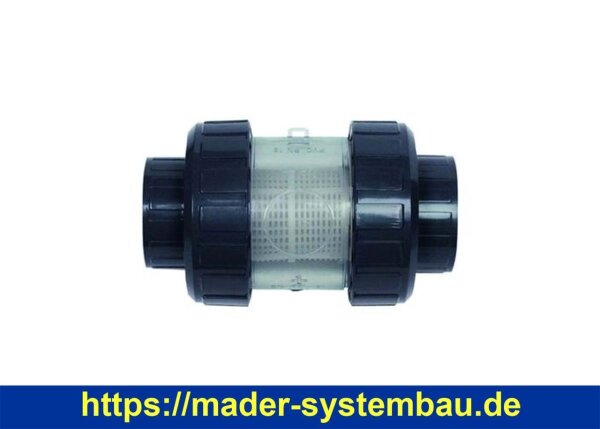 OKU PVC Schmutzfilter m. Kunststoffsiebrohr Ø 50 mm Sieb 1,8 mm