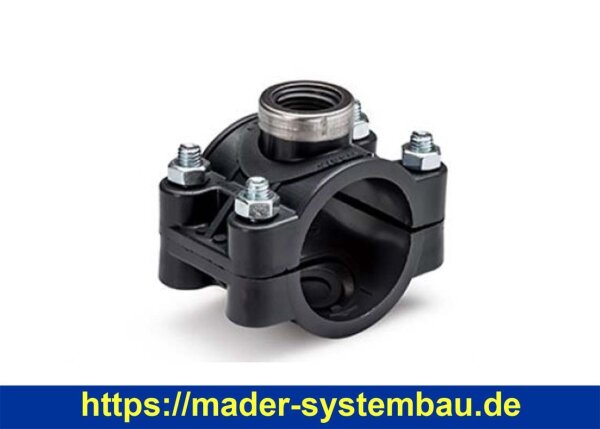 OKU Anbohrschelle 63 x 1/2" PP PN10, für Pahlén Elektroheizer