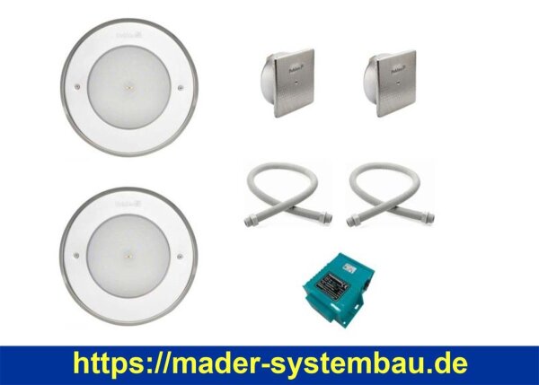 OKU Unterwasserscheinwerfer SET 2 x Pahlén LED RGB VS aus V4A 170VS Unterwasserscheinwerfer aus V4A CA