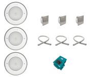 OKU Unterwasserscheinwerfer SET 3 x Pahlén LED  RGB VS aus V4A 170VS Unterwasserscheinwerfer aus V4A CA