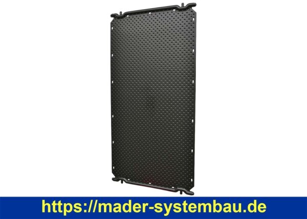 OKU OKU-Max-Absorber 2 x 1 m schwarz Anschlüsse universal 4 x Ø 40 mm, 4 x Ø 25 mm